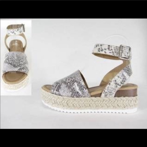 🔥Almost GONE!! Snakeskin Espadrilles!!!! 🔥SWEET! - Picture 2 of 10